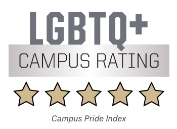 5 star LGBTQ rating from Campus Pride Index